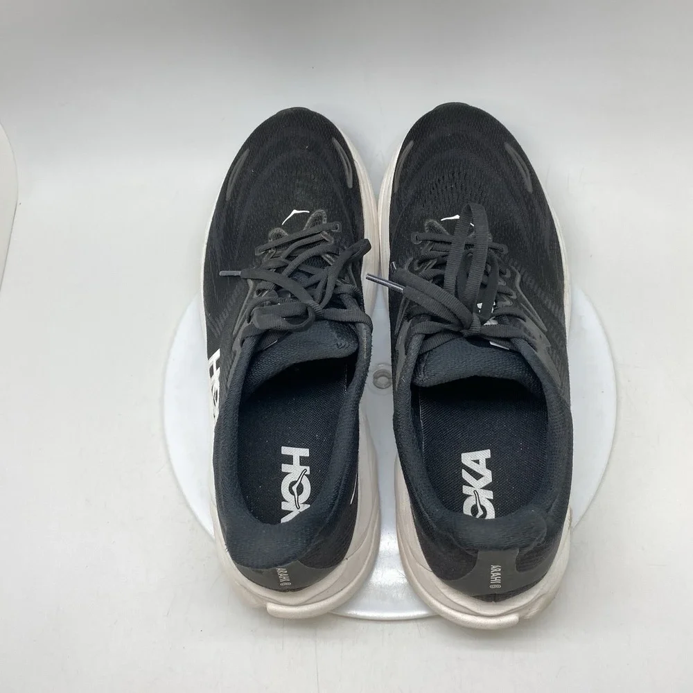 Hoka One One Sneakers Mens 12 D Arahi 8 1168690 BWHT Black Running Gym Shoes